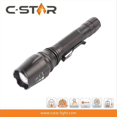 Professional Led Rechargeable Flashlight Torch Flashlight Led Guidesman
