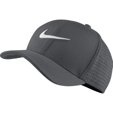 New Nike Golf Classic99 Performance Cap Mediumlarge Dark Graywhite