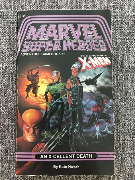 Marvel Super Heroes Adventure Gamebook 6 7 X Men Spider Man W Char