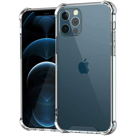 Iphone 12 Pro Max Clear Bumper Protection Case Shock Proof Edges Hd