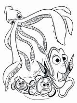 Squid Coloring Dory Nemo Giant Finding Marlin Drawing Attacked Printable Colossal Pages2color 2021 Getdrawings Splatoon sketch template