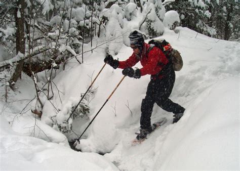 How To Snowshoe Steep Hills Deep Snow Crust Obstacles