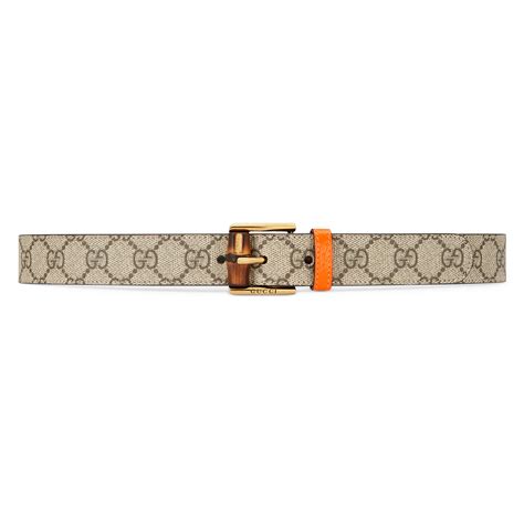 Gucci Belt With Bamboo Buckle In Beige Modesens