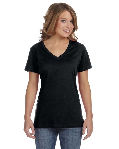 Anvil Womens Sheer V Neck Tee Hurry Check Out This Great Product