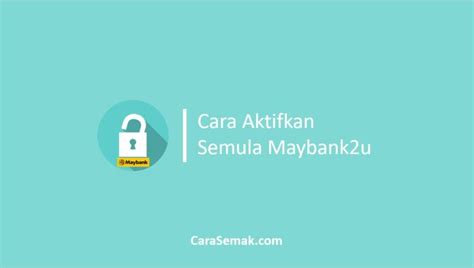 Nanti diorg akan inform sesama diorg supaya baru diorg release kan akaun tu. √ 4 Cara Aktifkan Semula Maybank2u Tanpa ke Bank