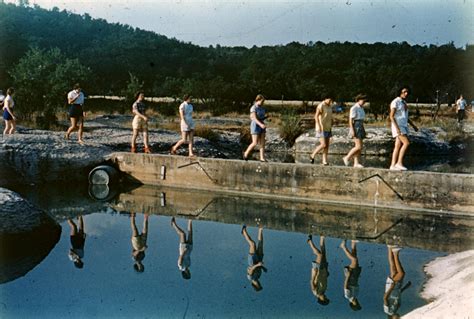 Photograph Of Girls Walking At Glen Lake Camp The Portal To Texas History
