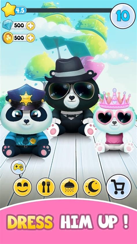 Pu Cute Giant Panda Bear Pet Care Game