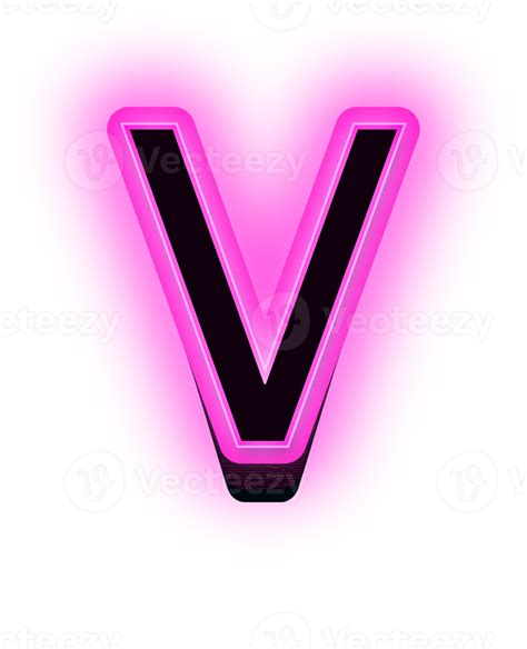 Purple Neon Alphabet Letters 22941147 Png