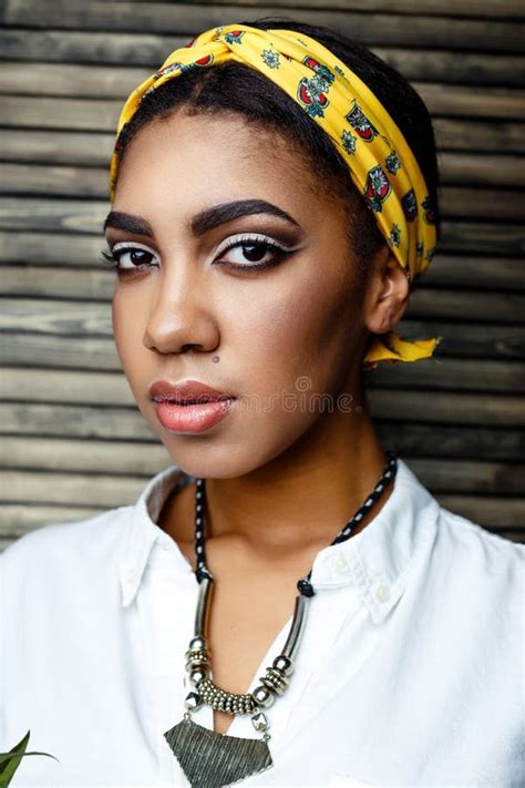 African American Female Model Stock Image Image Of Attractive Ethnic