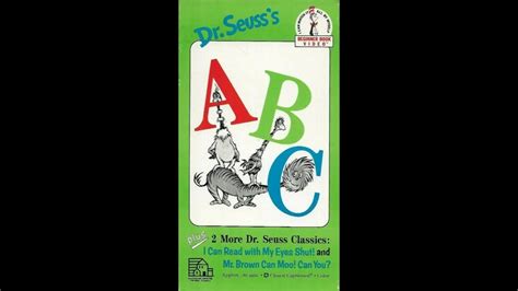 Dr Seuss Beginner Book Video Dr Seusss Abc Goldstar Video Print