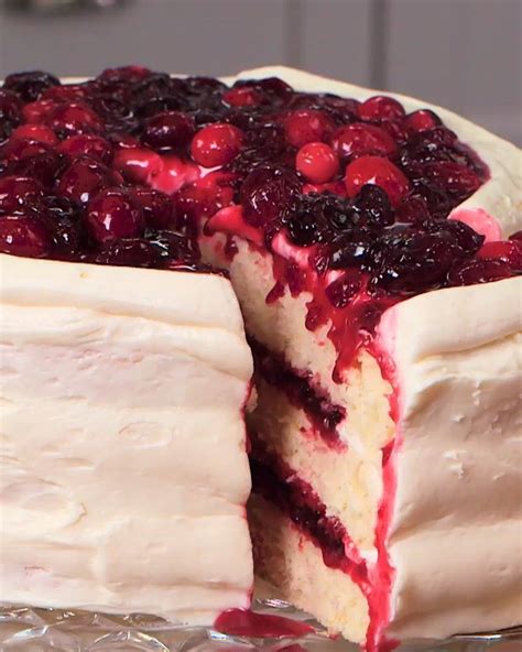 Southern Living White Cake With Cranberry Filling