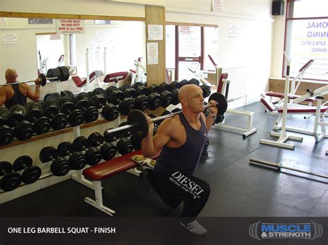 One Leg Barbell Squat Video Exercise Guide And Tips