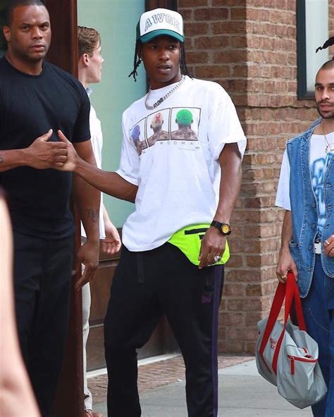 Spotted Aap Rocky In Awge Vlone And Nepenthes Pause Online Mens