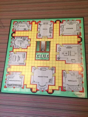 Lock & clue escape rooms struck an engaging balance between camp and legitimate scares. Vintage Original 1956 Clue Board Game Replacement Parts ...