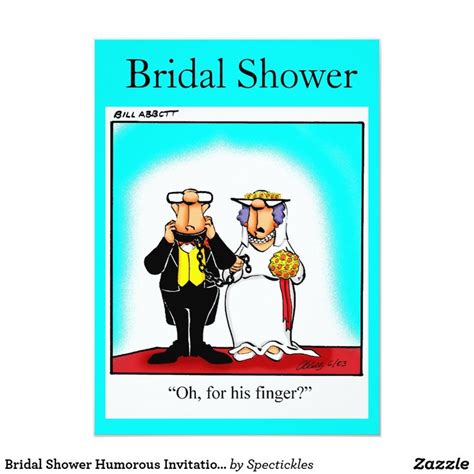 Bridal Shower Humorous Invitations