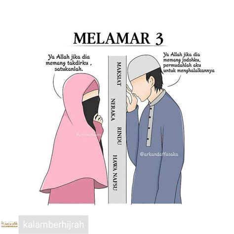 Romantis Kartun Muslimah Berpasangan Nusagates