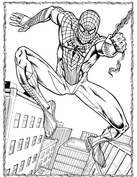 Big Coloring Pages Of Spiderman Free Printable Templates