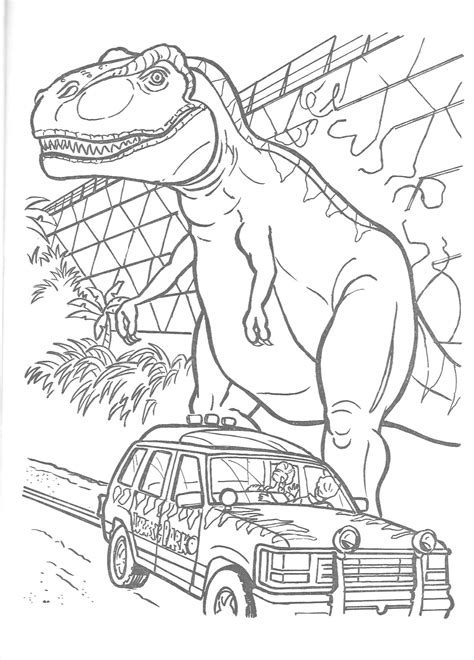 7 Pics Of Jurassic Park Coloring Pages Jurassic Park 3 Coloring Porn