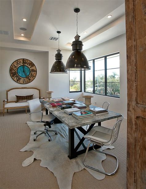White Cowhide Rug Eclectic Denlibraryoffice Cornerstone Group