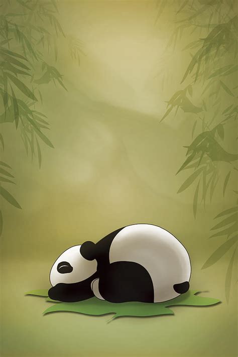 Sleeping Panda Drawing