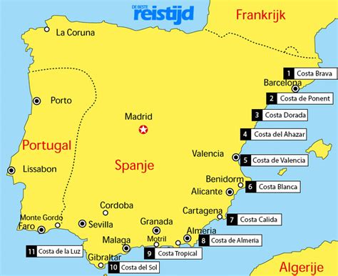 Spaanse Costas Op De Kaart Waar Liggen Ze En Welke Kies Jij 2022