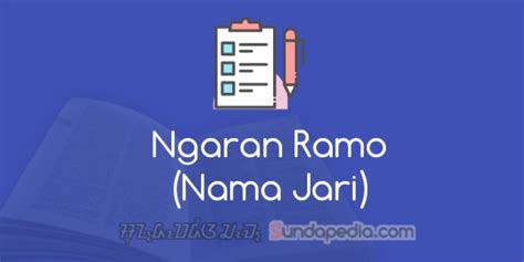 Cara praktis belajar bahasa arab. Ngaran Ramo atau Nama Jari dalam Bahasa Sunda - SundaPedia.com