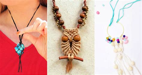15 Simple Macrame Necklace Patterns | Macrame Jewelry