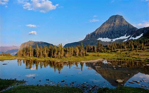 West Glacier National Park Montana United States Hidden Lake Ultra Hd