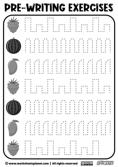 Pre Writing Worksheets For 3 Year Olds Downloadable Printable