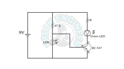 9v Ldr Circuit Mini Project For Ece Freak Engineer