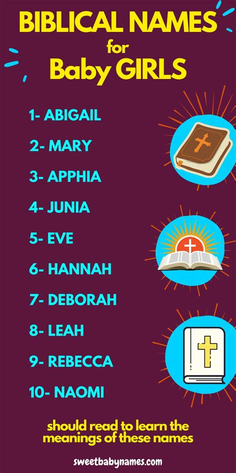 Biblical Baby Girl Names Bible Names For Girls Sweetbabynames