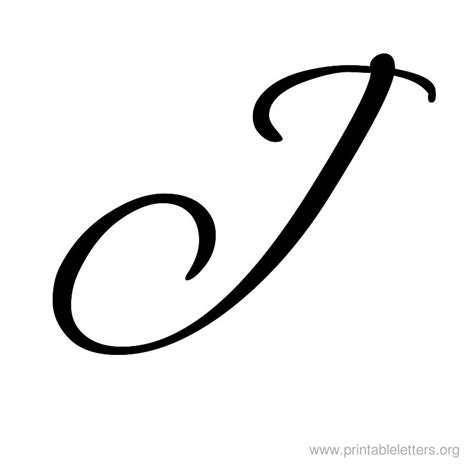 One of 26 cursive alphabet worksheets. Printable Letters J | Letter J for Kids