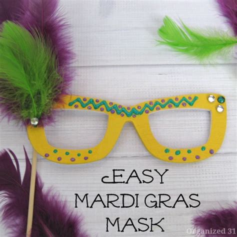 Easy Diy Mardi Gras Mask Party Ideas