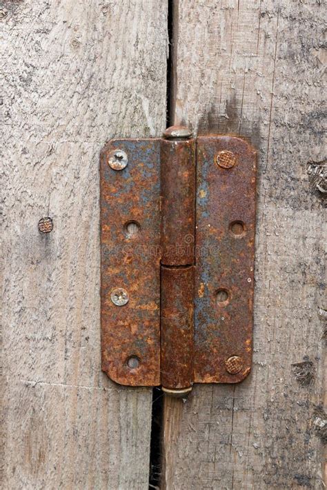 Rusty Metal Door Hinge Stock Image Image Of Doorway 235674799