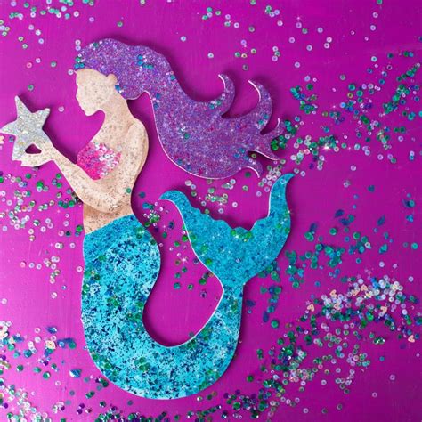 Glitterific Mermaid Mermaids Glitter Decor Mermaid Decor
