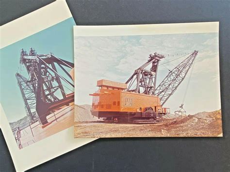 Marion Dragline 8200 2 Original Color Print Photographs Pandm Midway