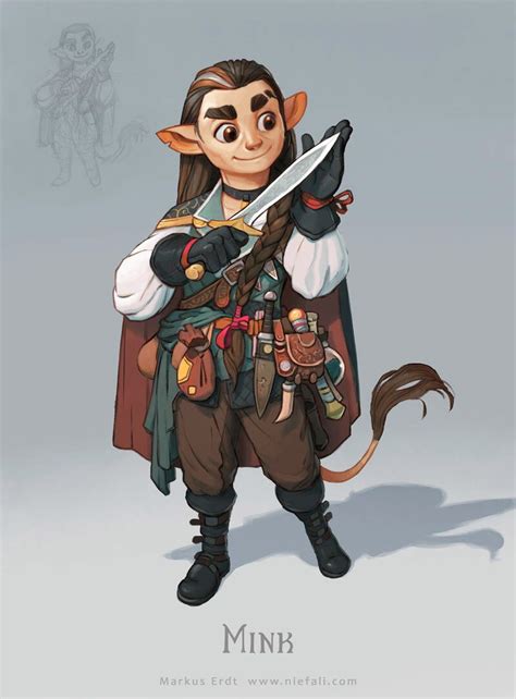 Mink The Halfling Thief Markus Erdt On Artstation At