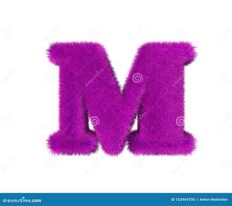 Purple Wool Alphabet Isolated On White Letter L Fashion Concept 3d