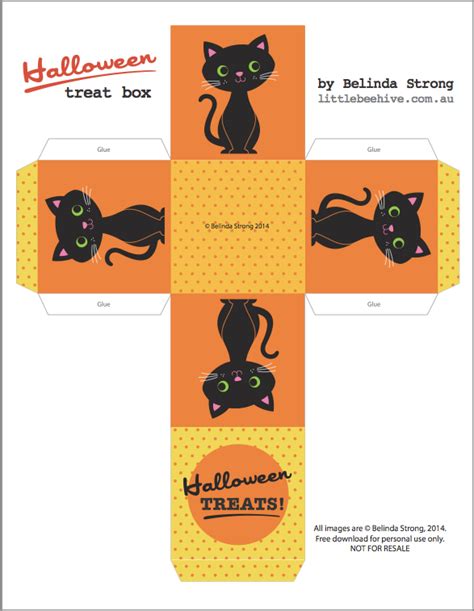 We Love To Illustrate Free Halloween Treat Box Printable