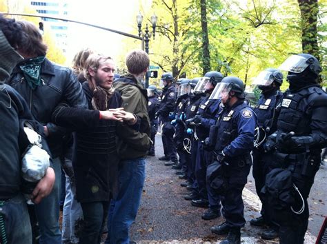 Police Sweep Occupy Portland Camps At Lownsdale And Chapman Squares