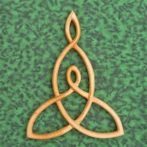 Mother And Child Knot Wood Carved Celtic Knot Of Mothers Love Nurturing