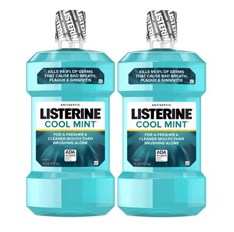 Listerine Antiseptic Mouthwash Cool Mint 15 L 2 Count