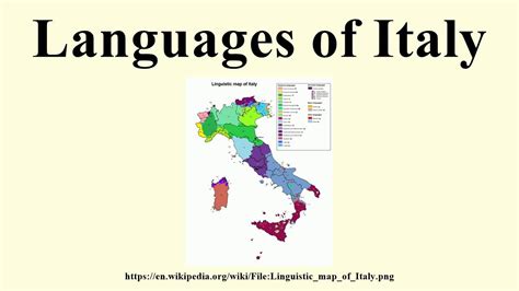 Languages Of Italy Youtube