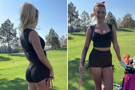 Paige Spiranac Suffers Wardrobe Malfunction While Out On Course As Fans