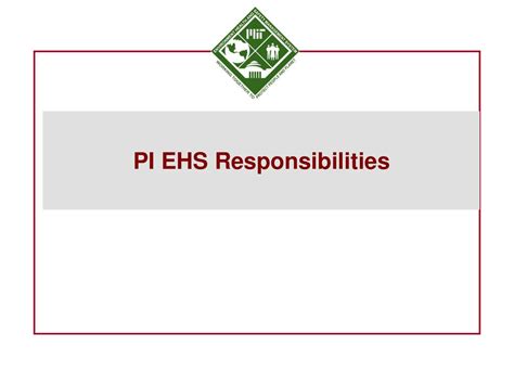 Pi Ehs Responsibilities Ppt Download