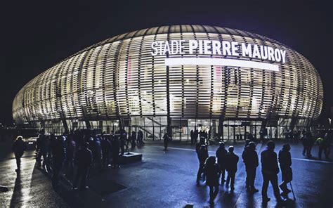 Tous les détails #champions4you @newbalancefr @nbfootball. Download wallpapers Stade Pierre Mauroy, 4k, night, Lille ...