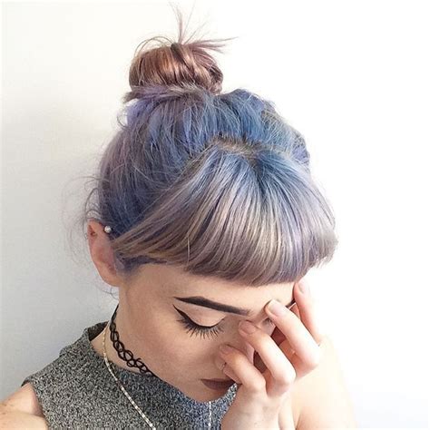 Leather black jacket, short black & dress with a cross necklace. Kaicee on Instagram: "Pastel …" | Hair styles, Hair color ...