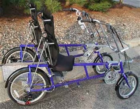 In the instruction movie of the fun2go bike, you see: Blackbird Bikes EZ Quadribent side-by-side recumbent ...