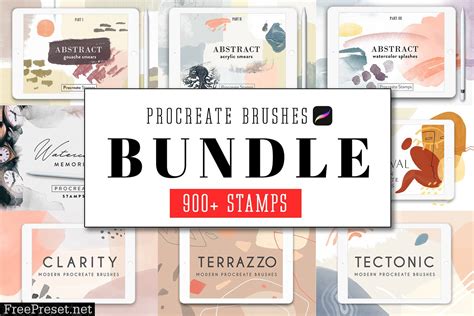 all procreate stamp brushes bundle 4515227