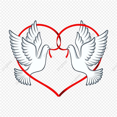 Love Dove Vector Hd Images Dove In Love Couple Pigeon Dove Png